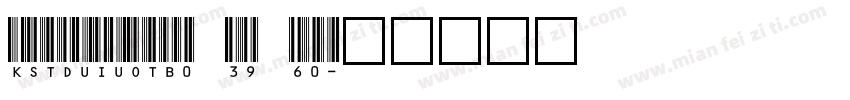 KSTDUIUOTB0 39 60字体转换